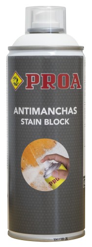 Antimanchas para paredes en Spray. STAIN BLOCK. blanco